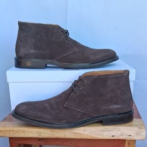 Quince Heritage Suede Chukka Boots Brunette 11 Leather